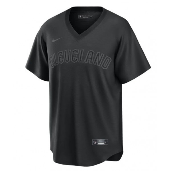 Cleveland Guardians #11 José Ramírez Black Pitch Black Fashion Replica Stitched Baseball Jersey
