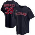 Cleveland Guardians #39 Oscar González Navy Cool Base Stitched Jersey