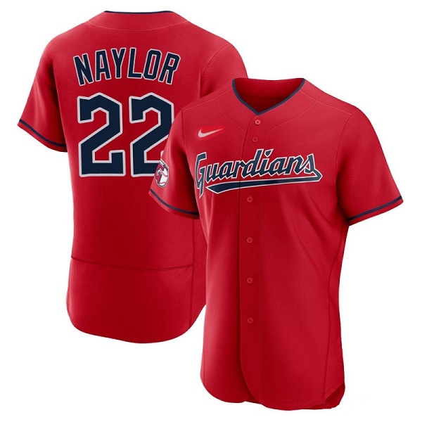 Cleveland Guardians #22 Josh Naylor White Flex Base Stitched Jersey