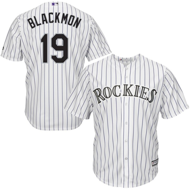 Colorado Rockies #19 Charlie Blackmon "Chuck Nazty" White Cool Base Stitched Jersey