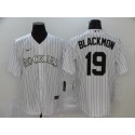 Colorado Rockies #19 Charlie Blackmon White Cool Base Stitched Jersey