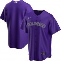 Colorado Rockies Purple Cool Base Stitched Jersey