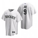 Colorado Rockies #9 Connor Joe White Stitched Baseball Jersey