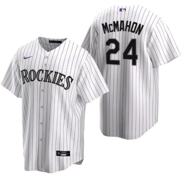 Colorado Rockies #24 Ryan McMahon White Stitched Baseball Jersey