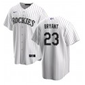 Colorado Rockies #23 Kris Bryant White Stitched Baseball Jersey