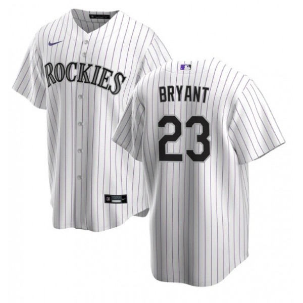 Colorado Rockies #23 Kris Bryant White Stitched Baseball Jersey