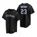 Colorado Rockies #23 Kris Bryant Black Stitched Baseball Jersey