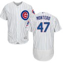 Cubs #47 Miguel Montero White Flexbase Authentic Collection Stitched Jersey
