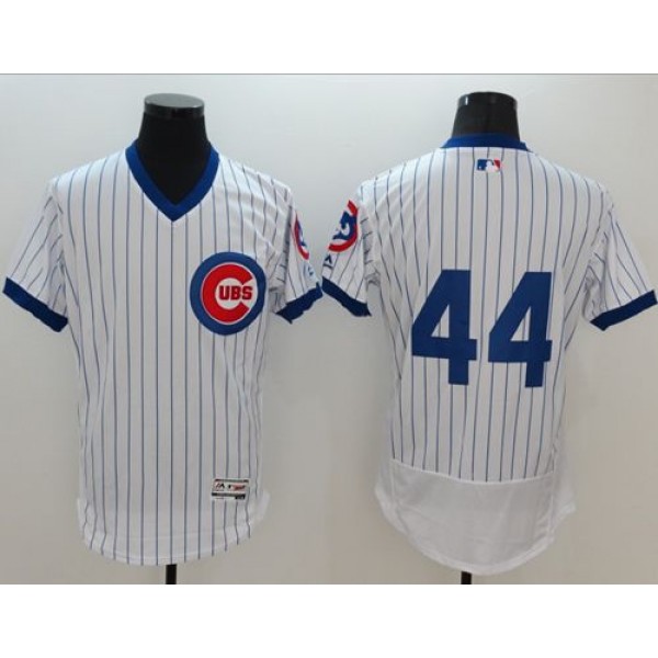Cubs #44 Anthony Rizzo White Flexbase Authentic Collection Cooperstown Stitched Jersey