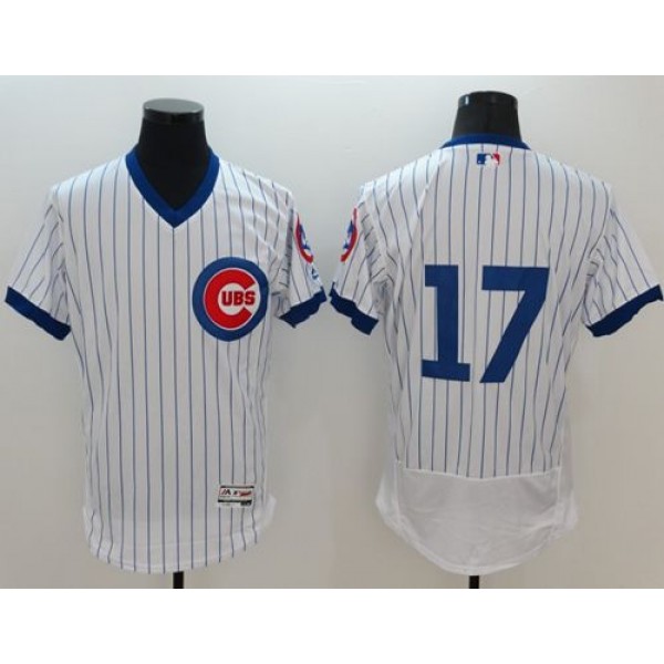 Cubs #17 Kris Bryant White Flexbase Authentic Collection Cooperstown Stitched Jersey