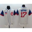 Cubs #17 Kris Bryant Cream Blue Flexbase Authentic Collection 1942 Turn Back The Clock Stitched Jersey