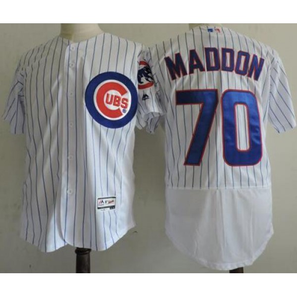 Cubs #70 Joe Maddon White Flexbase Authentic Collection Stitched Jersey