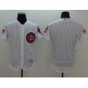 Cubs Blank White Fashion Stars Stripes Flexbase Authentic Stitched Jersey