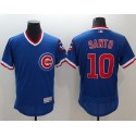 Cubs #10 Ron Santo Blue Flexbase Authentic Collection Cooperstown Stitched Jersey