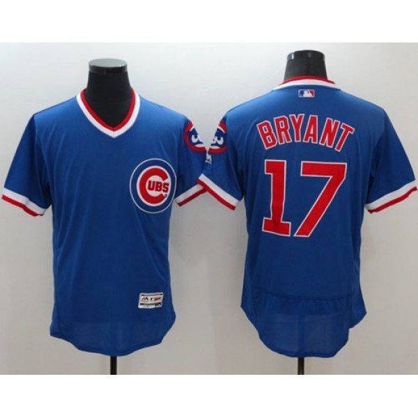 Cubs #17 Kris Bryant Blue Flexbase Authentic Collection Cooperstown Stitched Jersey