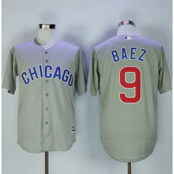 Cubs #9 Javier Baez Grey New Cool Base Stitched Jersey