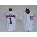 Cubs #1 Kosuke Fukudome Stitched White Jersey