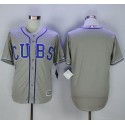 Cubs Blank Grey Alternate Road New Cool Base Stitched Jersey