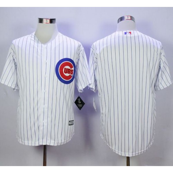 Cubs Blank White Strip New Cool Base Stitched Jersey
