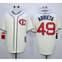 Cubs #49 Jake Arrieta Cream 1929 Turn Back The Clock Stitched Jersey