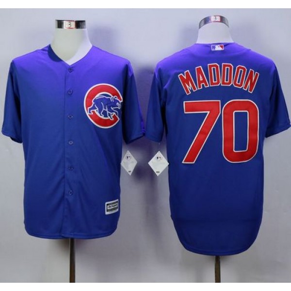 Cubs #70 Joe Maddon Blue New Cool Base Stitched Jersey