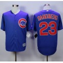 Cubs #23 Ryne Sandberg Blue New Cool Base Stitched Jersey