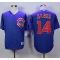 Cubs #14 Ernie Banks Blue New Cool Base Stitched Jersey