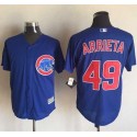 Cubs #49 Jake Arrieta Blue New Cool Base Stitched Jersey