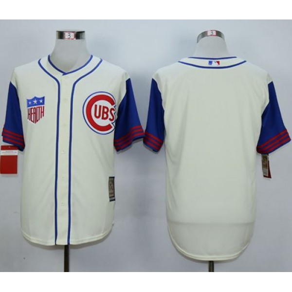 Cubs Blank Cream 1942 Turn Back The Clock Stitched Jersey