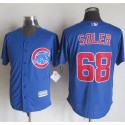 Cubs #68 Jorge Soler Blue New Cool Base Stitched Jersey