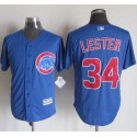 Cubs #34 Jon Lester Blue New Cool Base Stitched Jersey