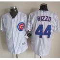 Cubs #44 Anthony Rizzo White Strip New Cool Base Stitched Jersey