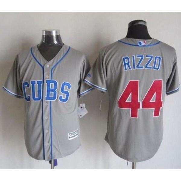 Cubs #44 Anthony Rizzo Grey Alternate Road New Cool Base Stitched Jersey