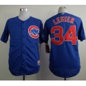 Cubs #34 Jon Lester Blue Cool Base Stitched Jersey