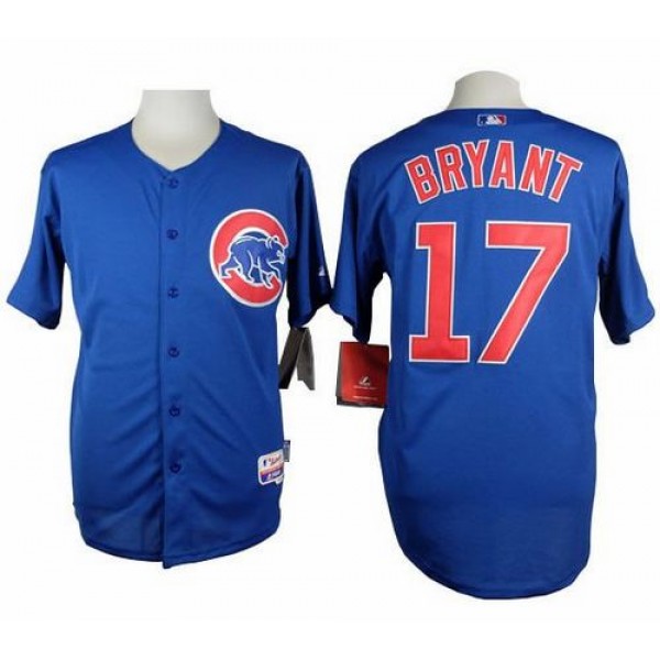 Cubs #17 Kris Bryant Blue Alternate Cool Base Stitched Jersey