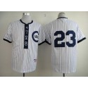 Cubs #23 Ryne Sandberg White 1909 Turn Back The Clock Stitched Jersey