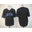 Cubs Blank Black Fashion Stitched Jersey