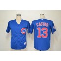 Cubs #13 Starlin Castro Blue Cool Base Stitched Jersey
