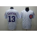 Cubs #13 Starlin Castro Stitched White Jersey