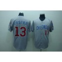 Cubs #13 Starlin Castro Stitched Grey Jersey