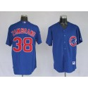 Cubs #38 Carlos Zambrano Stitched Blue Jersey