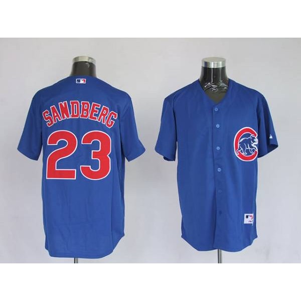 Cubs #23 Ryne Sandberg Stitched Blue Jersey