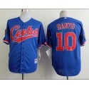 Cubs #10 Ron Santo Blue 1994 Turn Back The Clock Stitched Jersey
