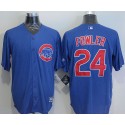 Cubs #24 Dexter Fowler Blue New Cool Base Stitched Jersey