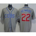 Cubs #22 Jason Heyward Grey New Cool Base Alternate Road Stitched Jersey