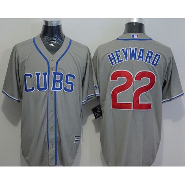 Cubs #22 Jason Heyward Grey New Cool Base Alternate Road Stitched Jersey