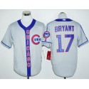 Cubs #17 Kris Bryant Grey Cooperstown Stitched Jersey