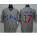Cubs #17 Kris Bryant Grey New Cool Base Stitched Jersey
