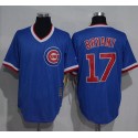 Cubs #17 Kris Bryant Blue Cooperstown Stitched Jersey