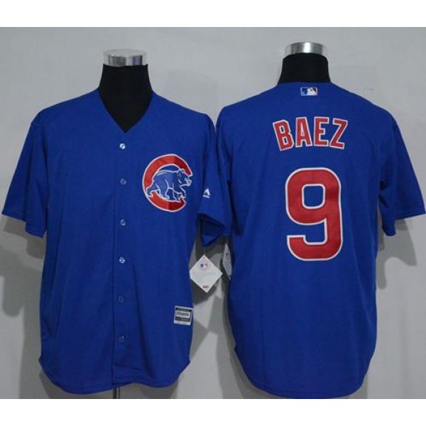 Cubs #9 Javier Baez Blue New Cool Base Stitched Jersey